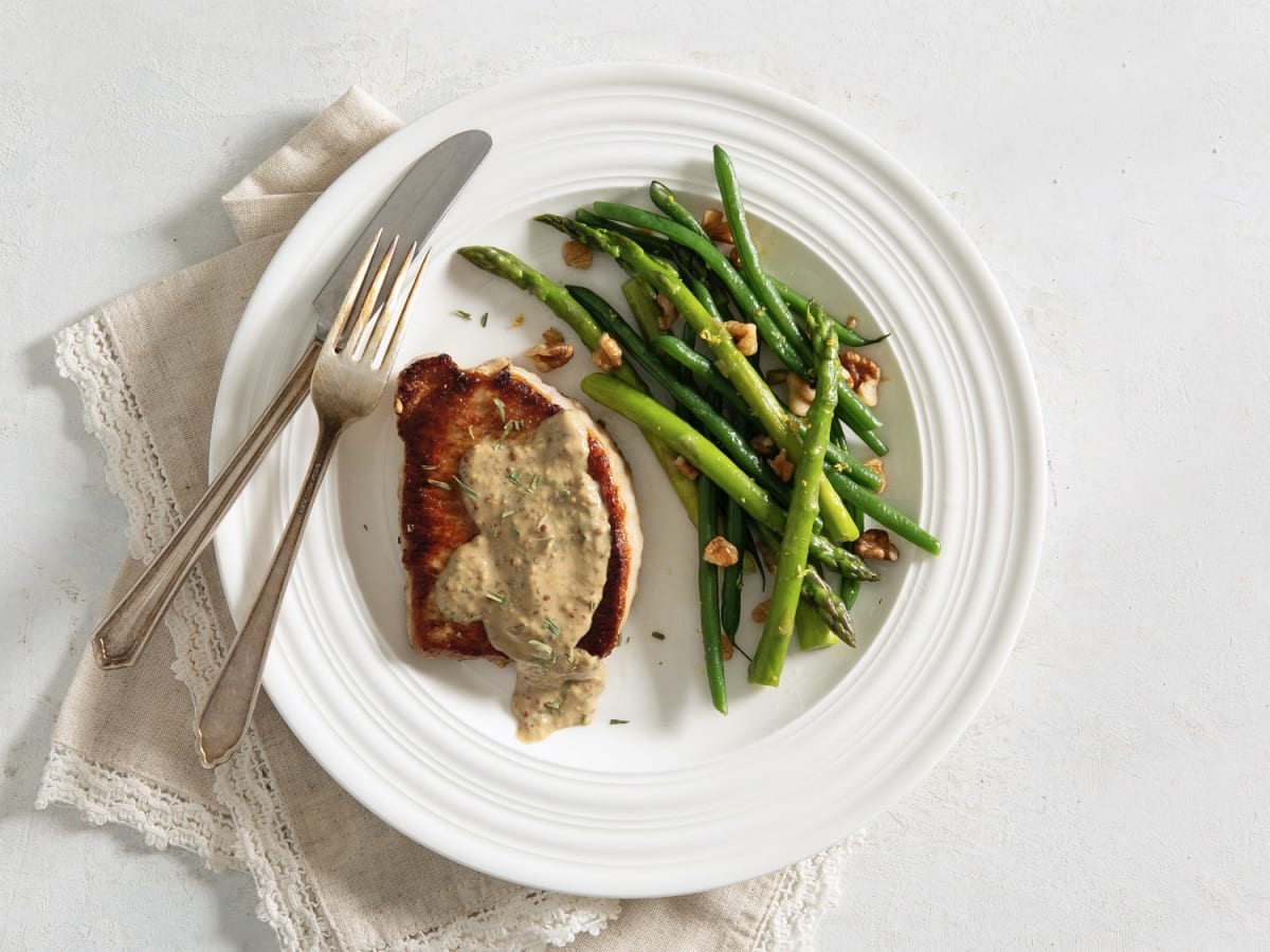 Carb Smart Tarragon Pork Tenderloin