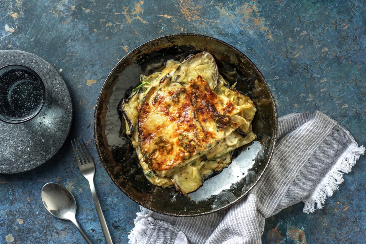 Groentelasagne met zelfgemaakte roomsaus