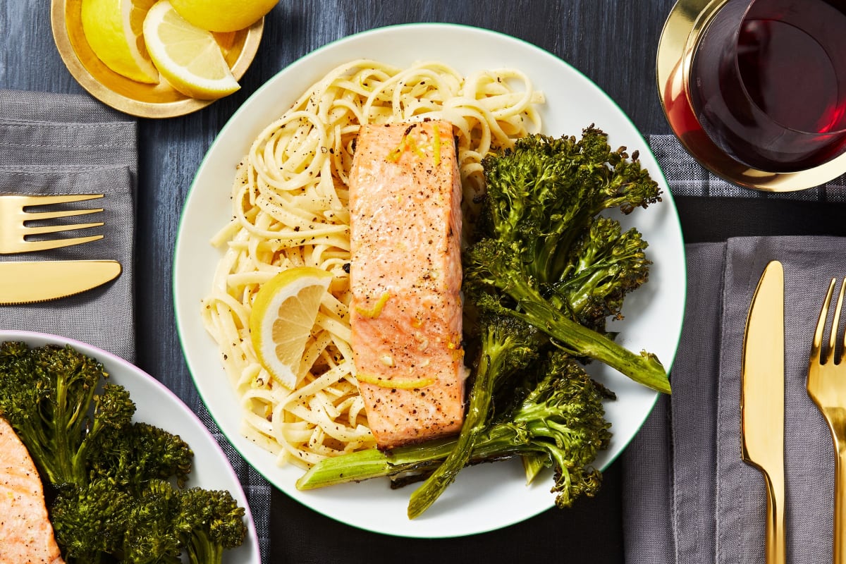 Lemon Garlic Salmon Fillets