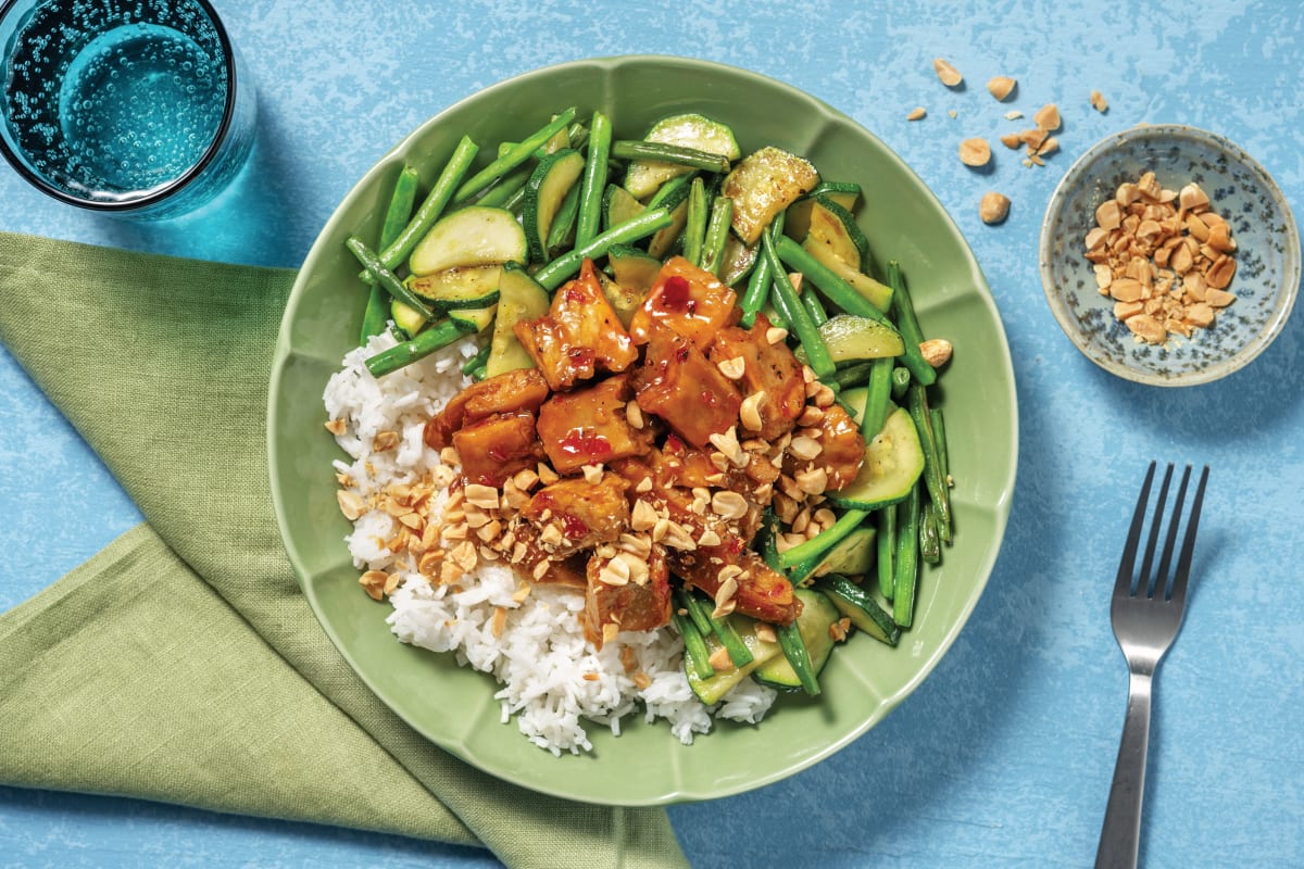 Lemon Pepper Plant-Based Chick'n Stir Fry