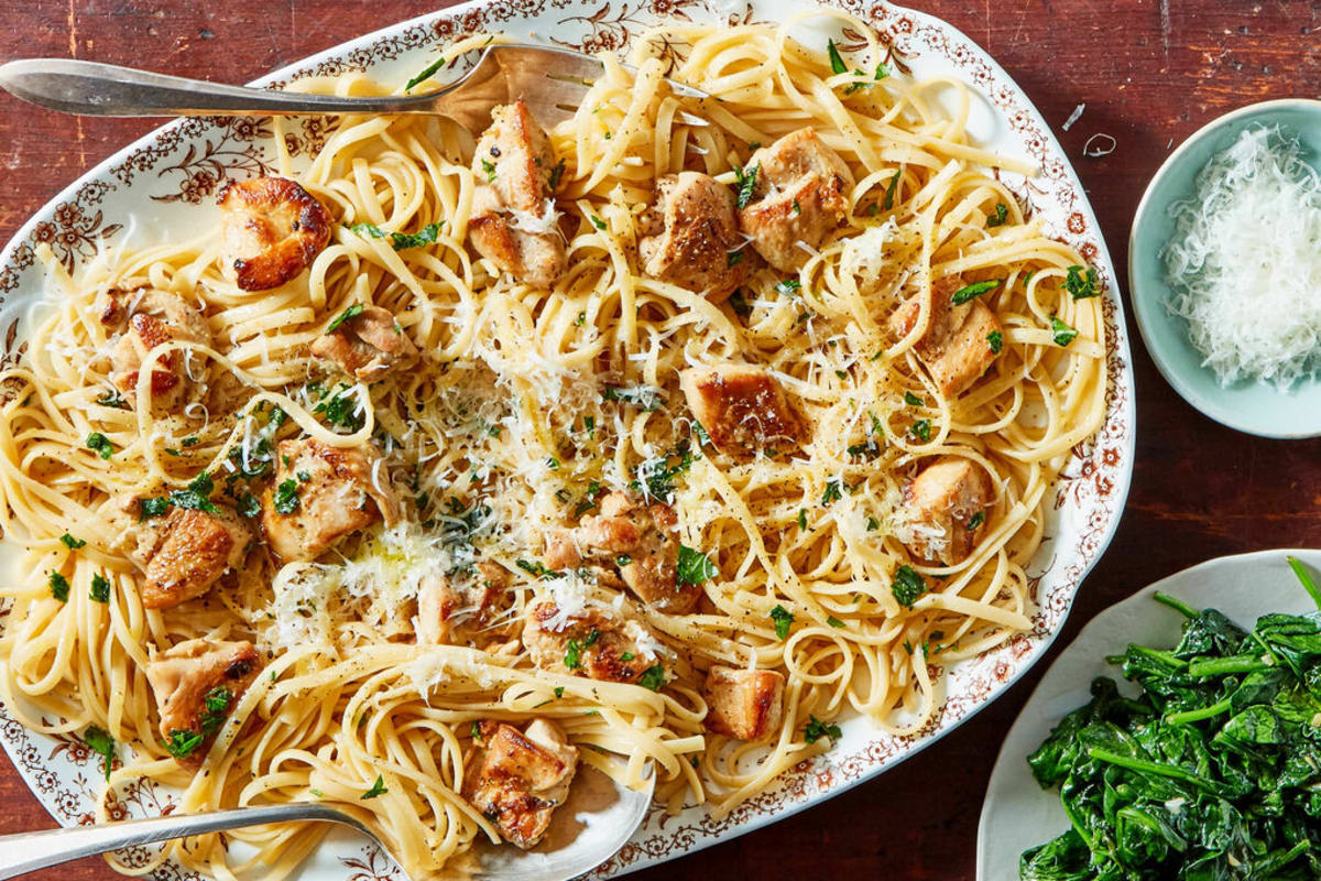 Chicken and Linguine Al Limone