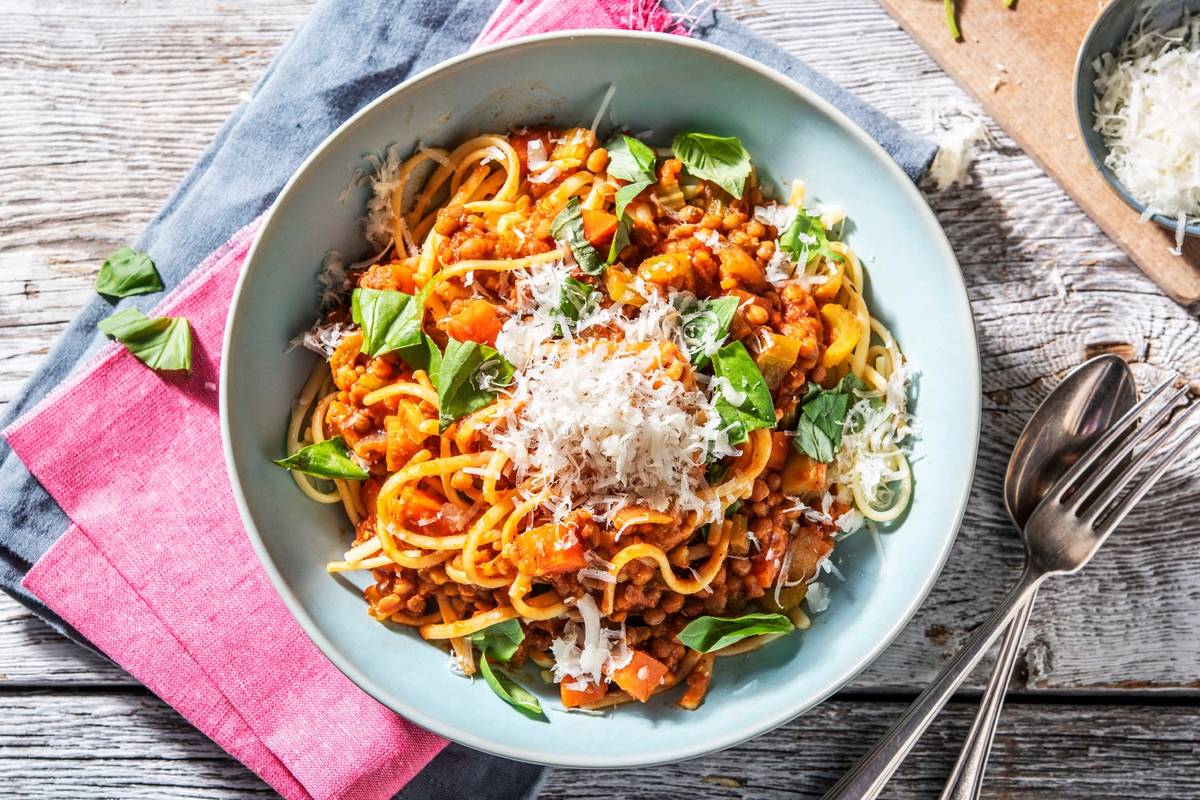 Lentil 'Bolognese' Recipe HelloFresh
