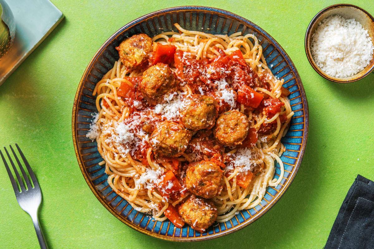 Meatless Linda McCartney Meatballs & Spaghetti