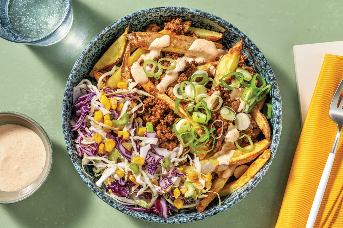 Loaded BBQ Plant-Based Slow Braised Meat & Fries