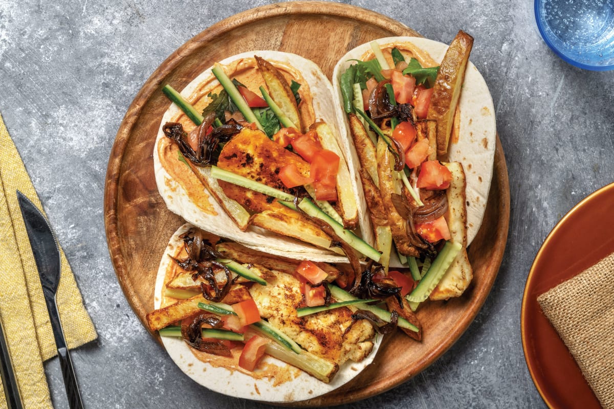 Loaded American Haloumi Tacos