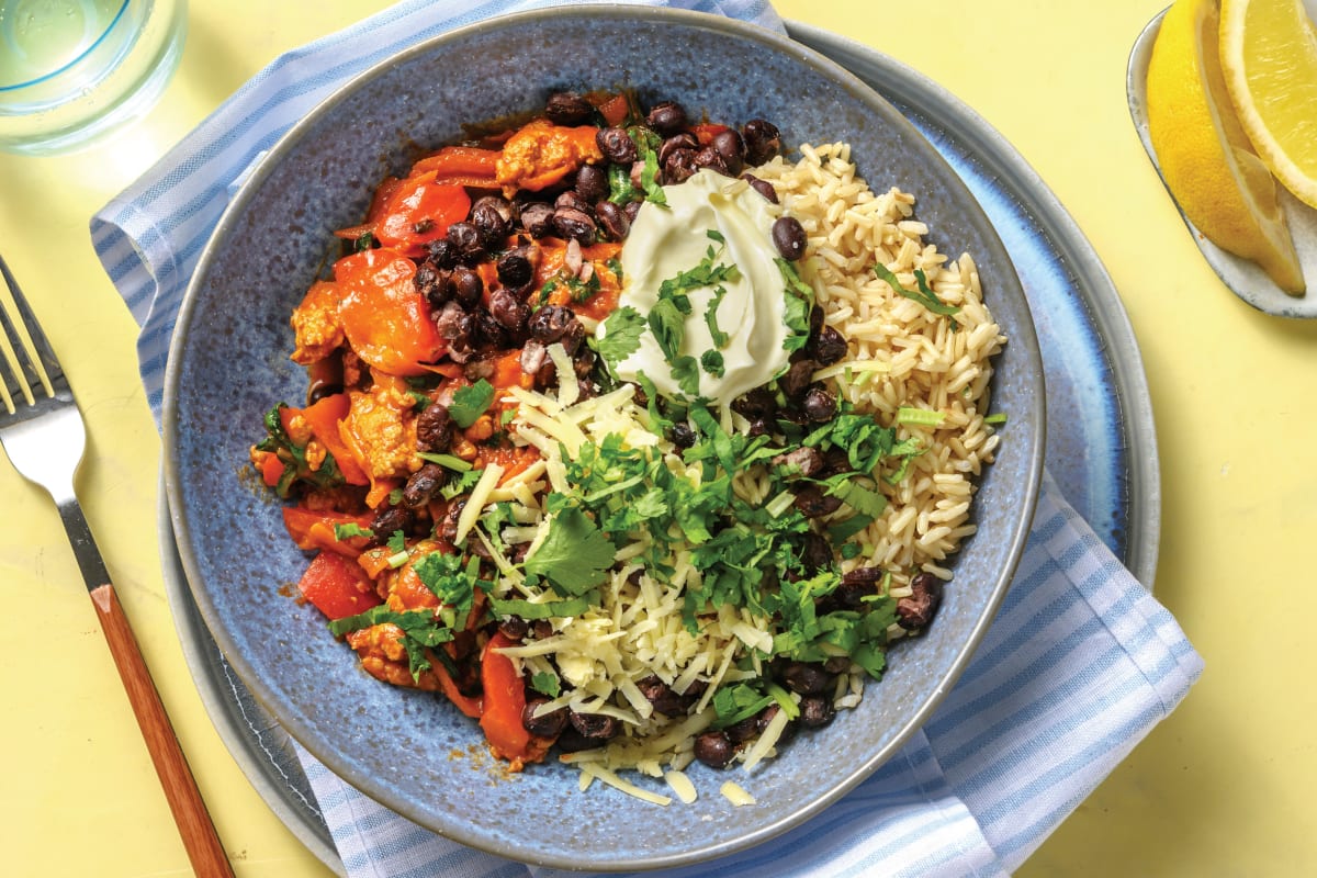 Loaded Pork & Black Bean Chilli