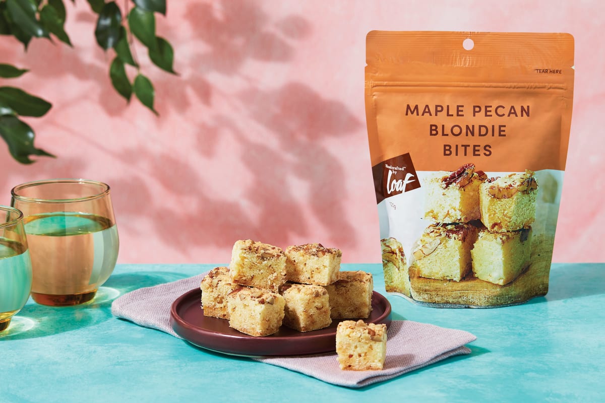 Maple Pecan Blondie Bites