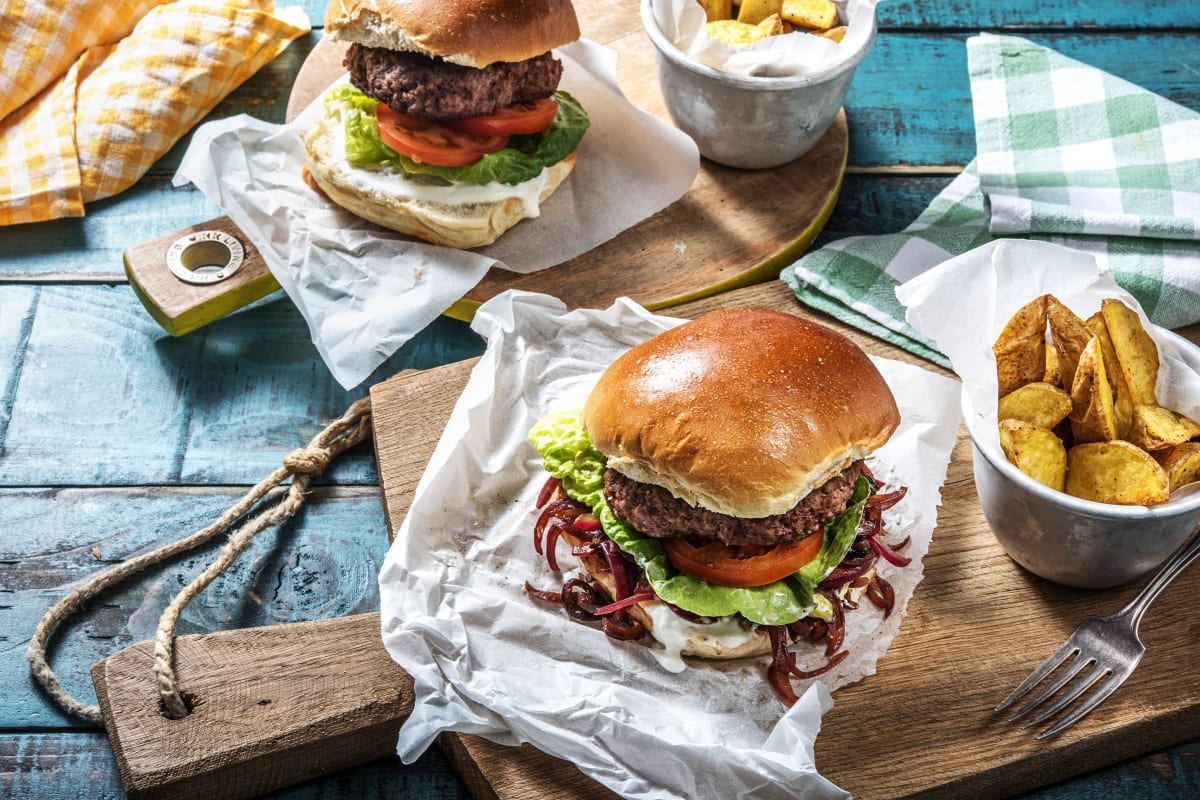 Marokkanischer Rindfleisch-Burger