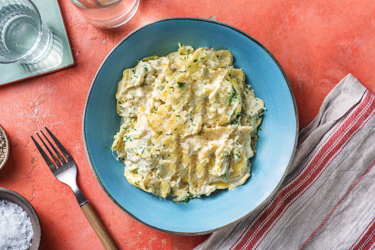 Maxi-Ravioli mit Steinpilzfüllung