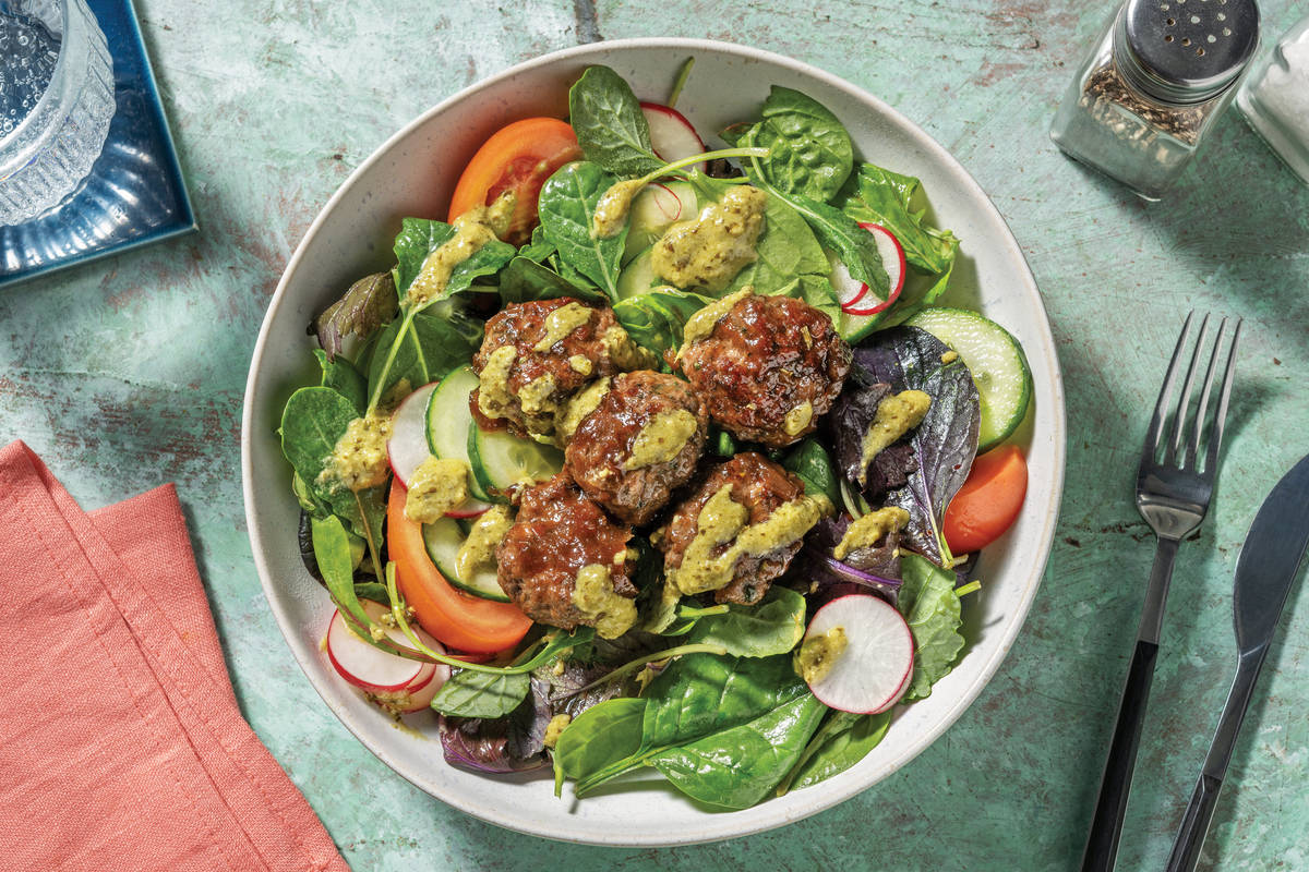 Quick Mediterranean Beef Meatballs Recipe HelloFresh