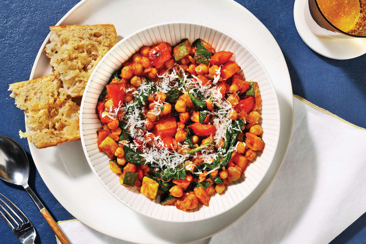 Mediterranean Chickpea & Veggie Stew