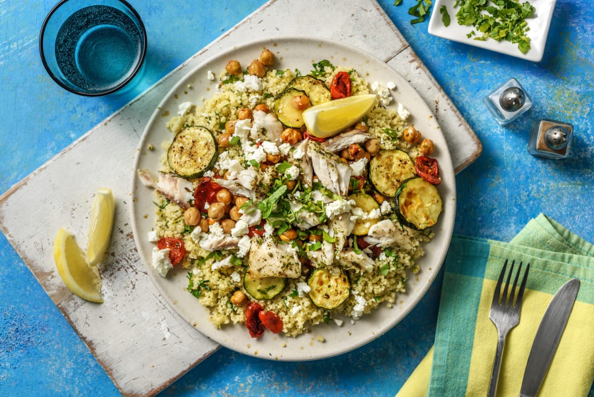 Barramundi grillé à la méditerranéenne