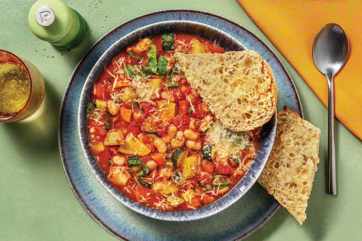 Mediterranean Tomato & Bean Soup