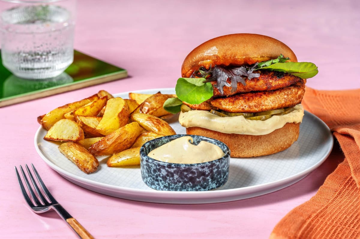 Messy BBQ-Spiced Chicken Breasts Sammies