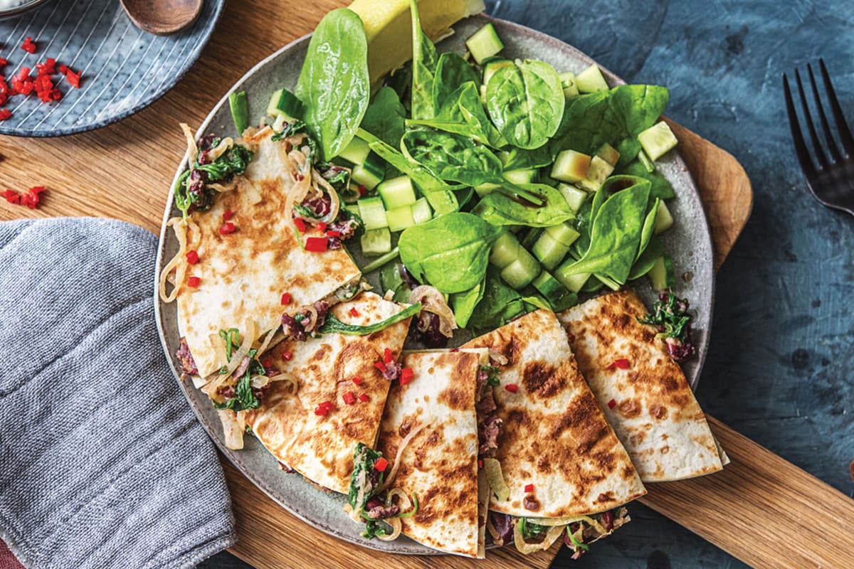 Cheesy Bean Quesadilla