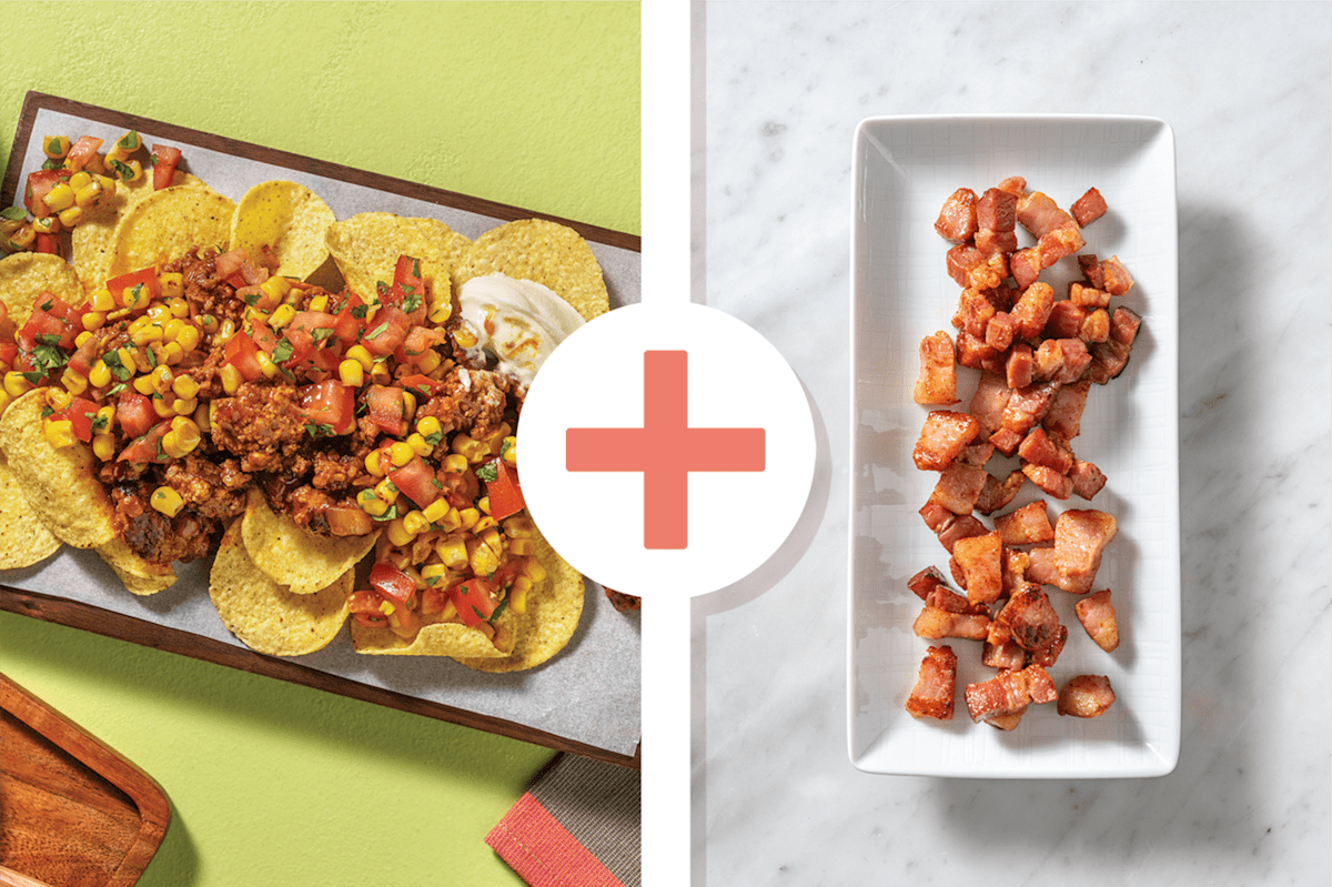 Mexican Beef & Bacon Loaded Nachos