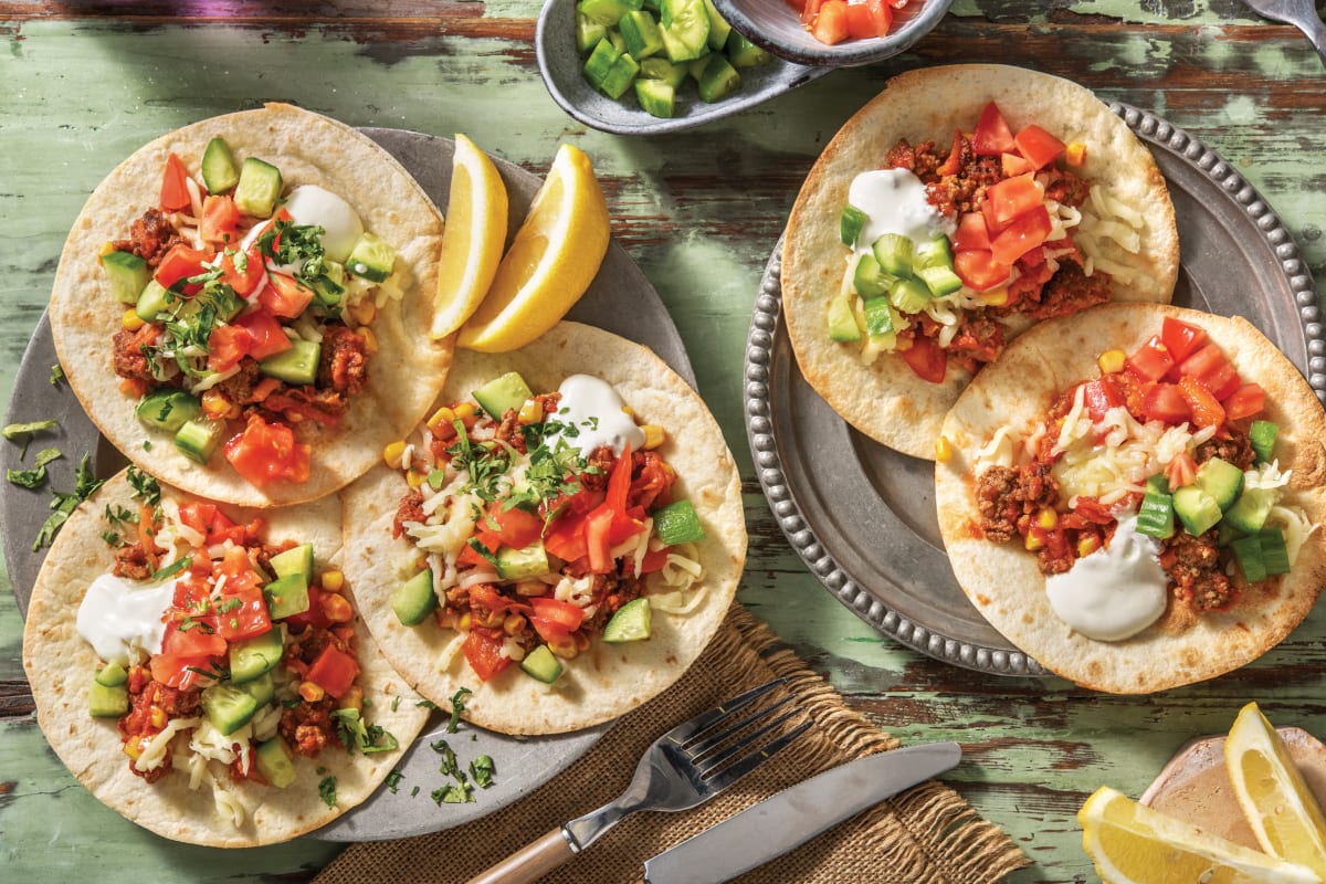 Mexican Beef Tostadas