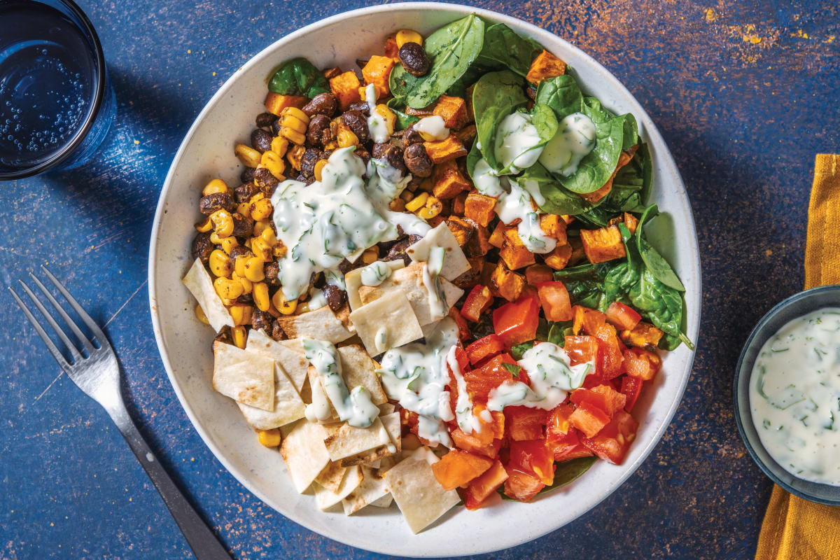 Mexican Black Bean & Sweet Potato Salad