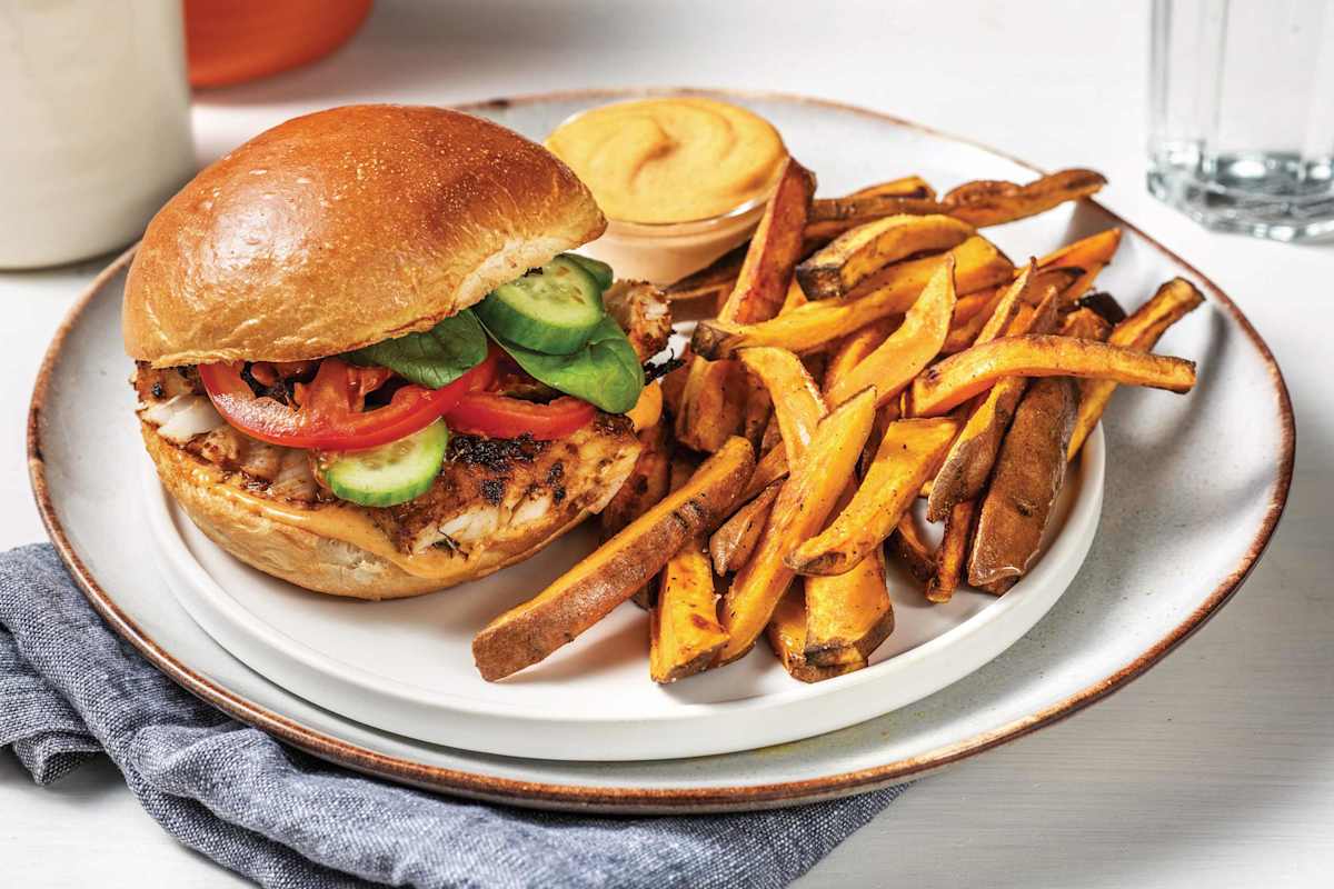 NZ Mexican Fish Burger