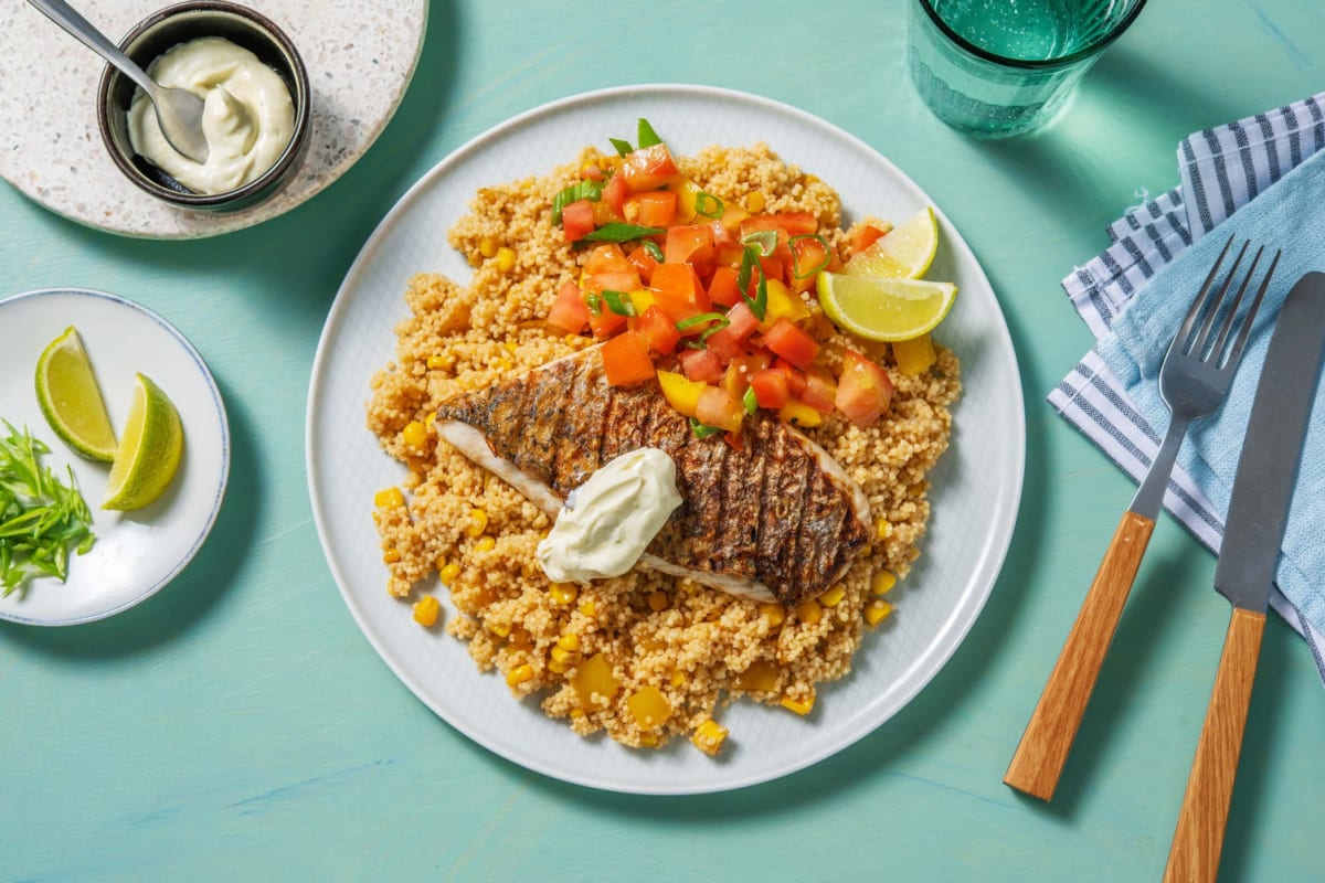 Barramundi grillé à la mexicaine