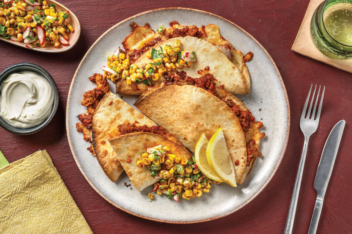 TexMex Pork Quesadillas Recipe HelloFresh
