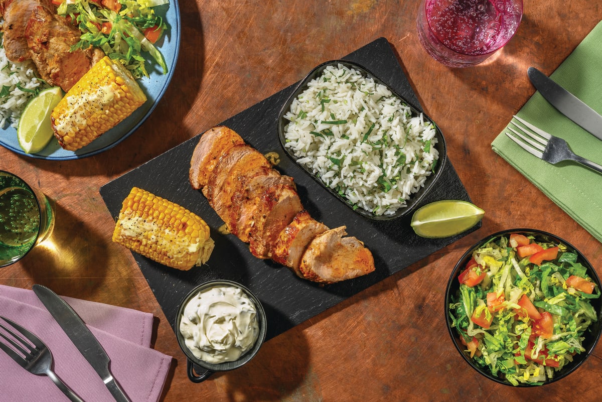 Mexican Pork Tenderloin & Coriander Rice