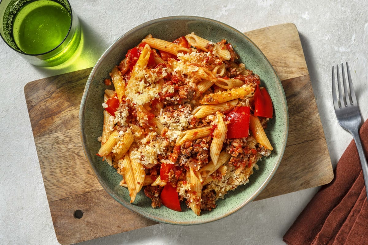 Mexican Style Beef Pasta Bake