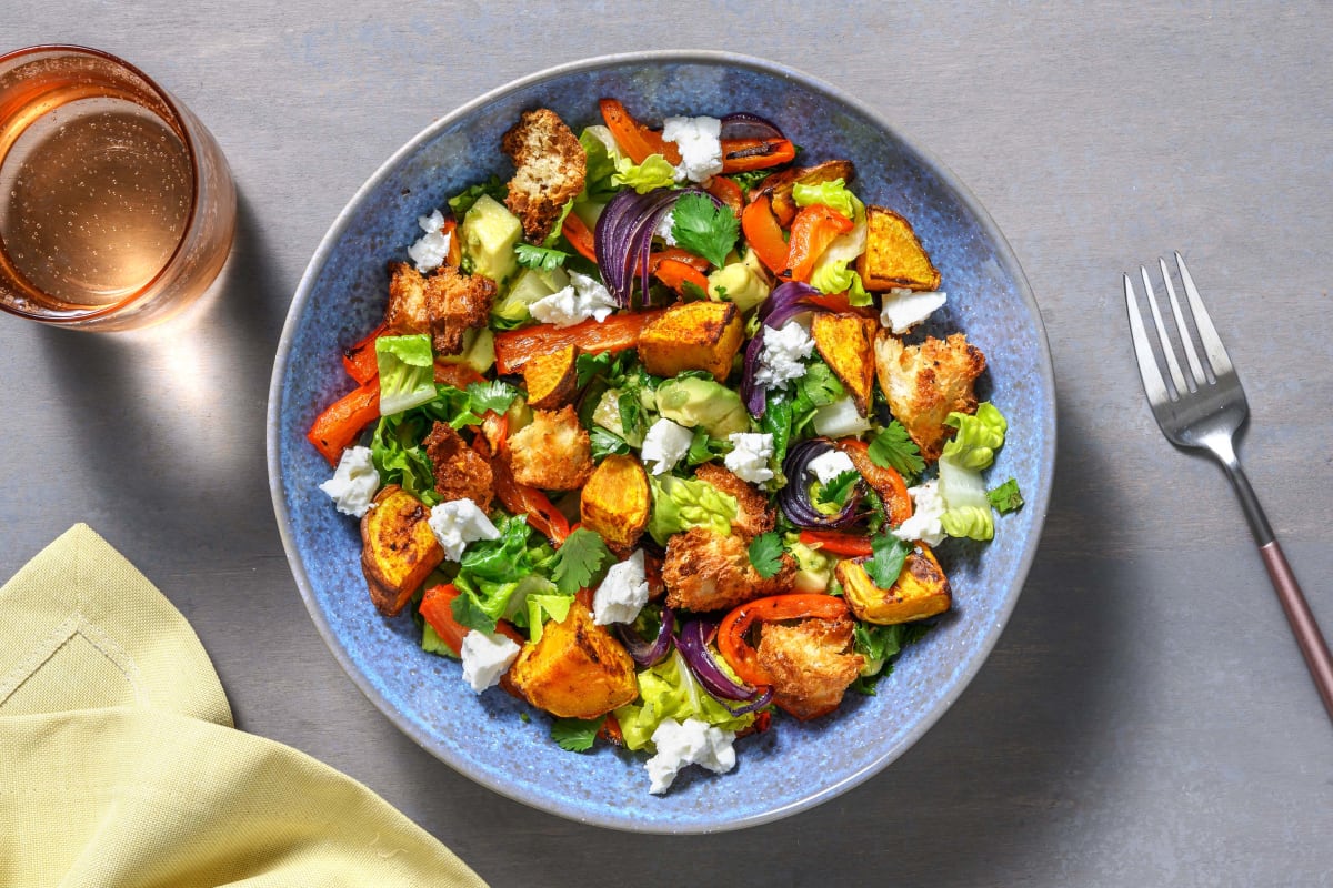 Mexican Style Roasted Sweet Potato Salad