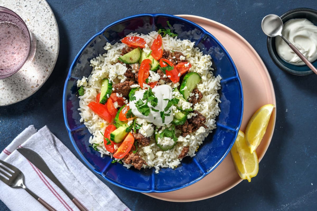 Middle Eastern-Spiced Beef Bowls