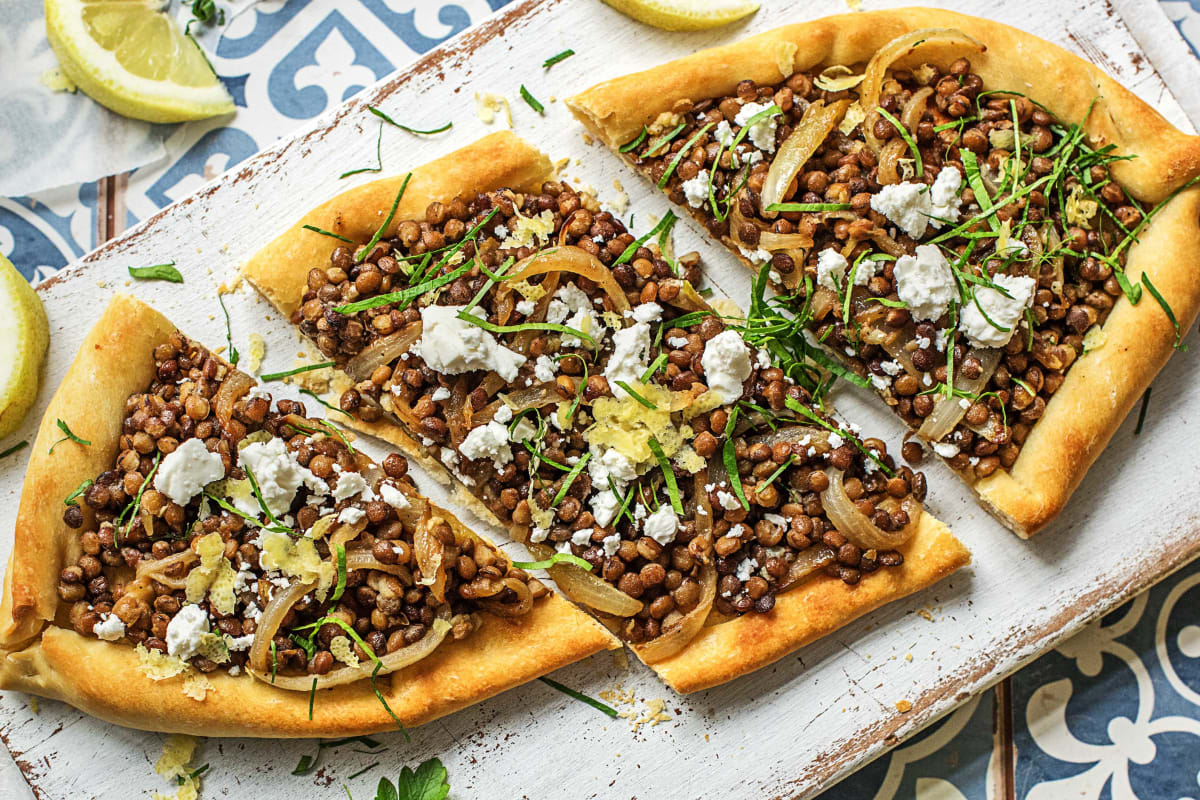 Middle Eastern Lentil Pide