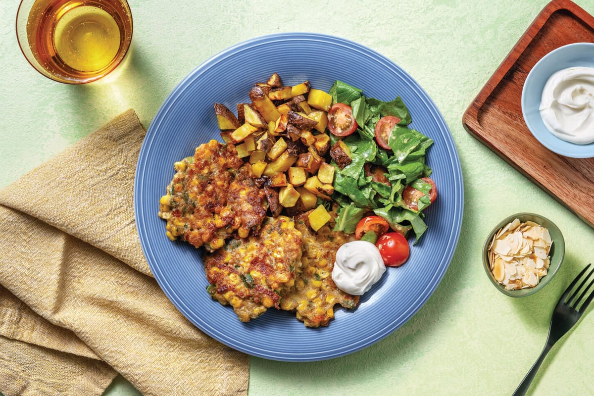 Middle Eastern-Spiced Corn Fritters