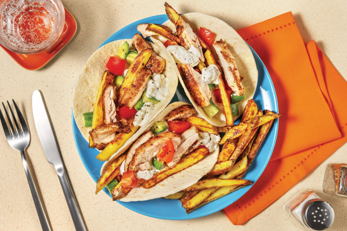 Mini Spiced Chicken Gyros Recipe | HelloFresh