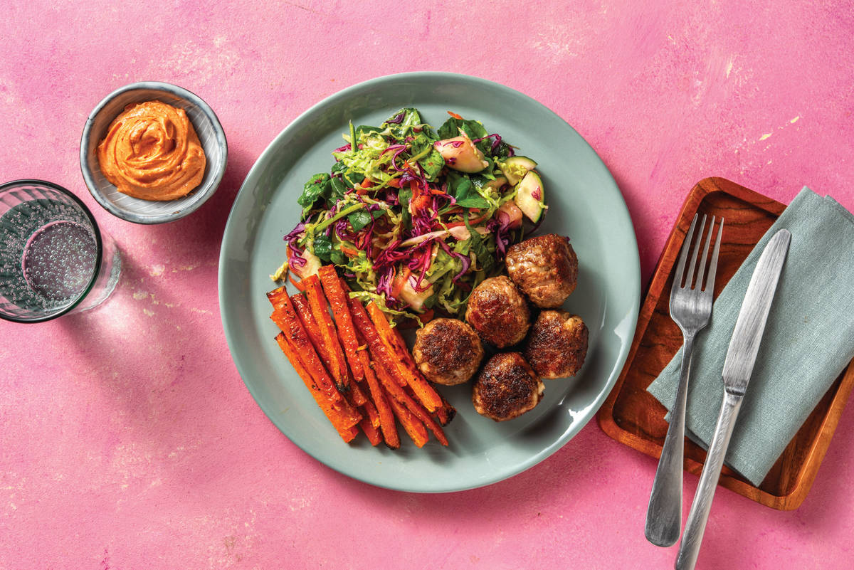 MisoGinger Beef Meatballs Recipe HelloFresh