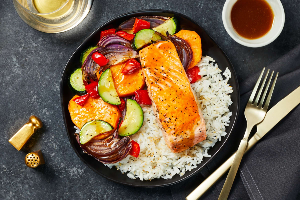 Miso Maple-Glazed Salmon