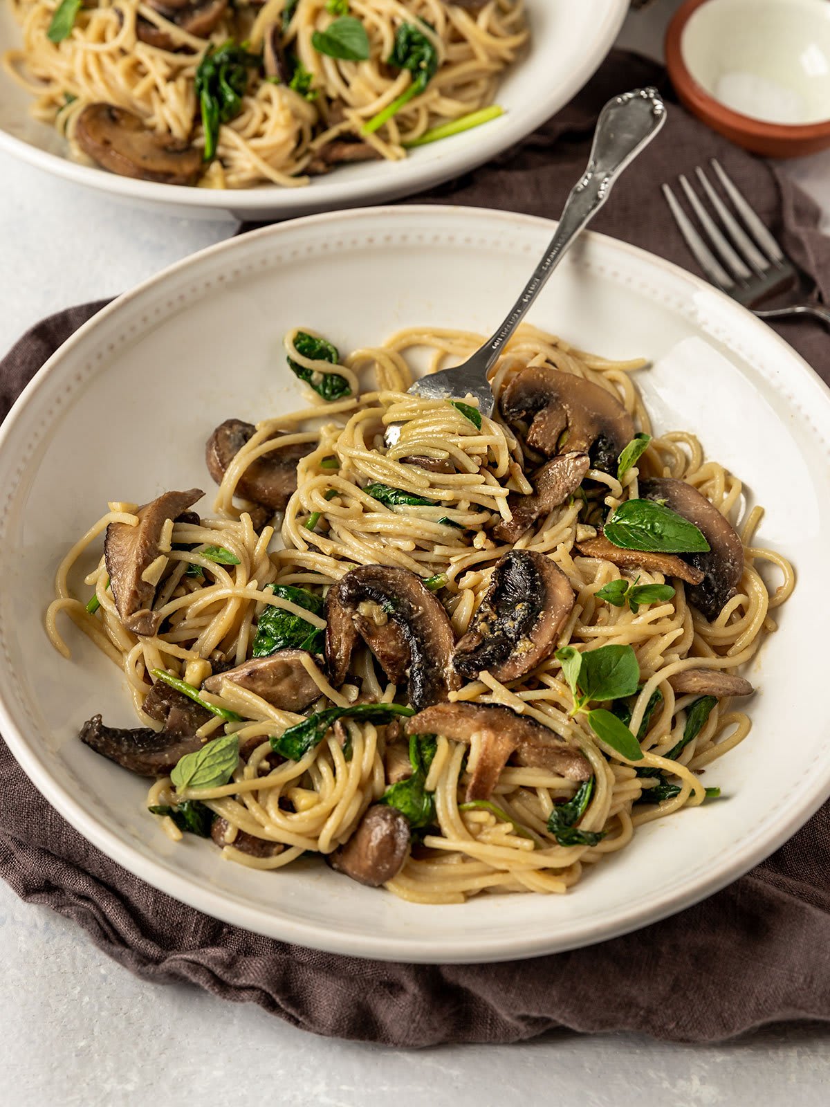 Creamy Miso-Mushroom Loaded Noodles