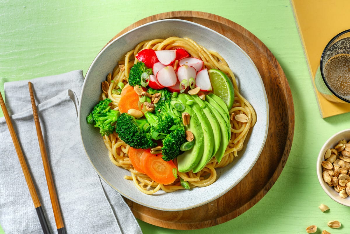 Miso Sesame Noodle Bowl