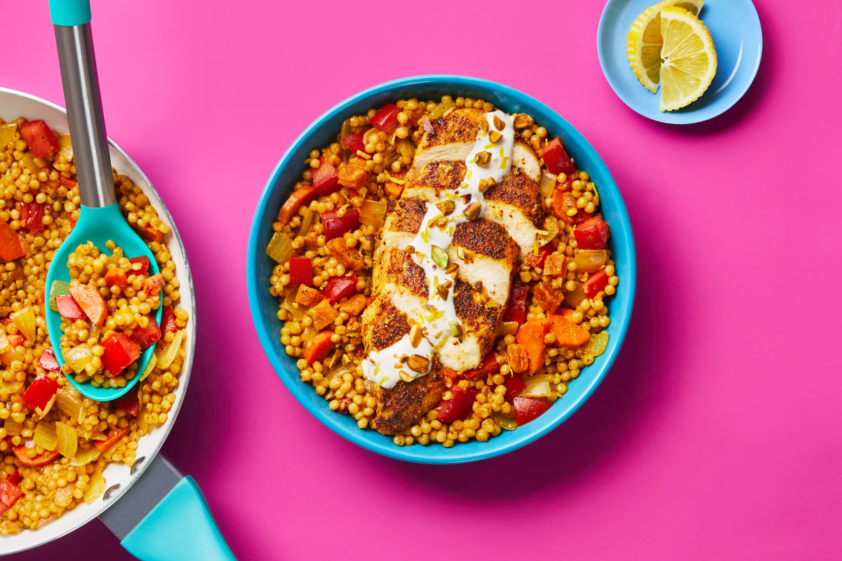 One-Pan Moroccan Chicken & Couscous