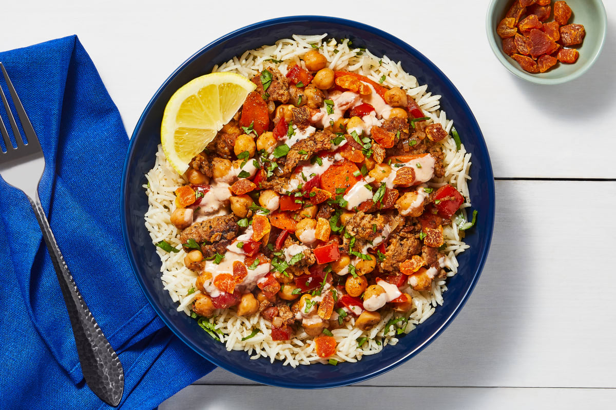 Moroccan Chicken Sausage Tagine