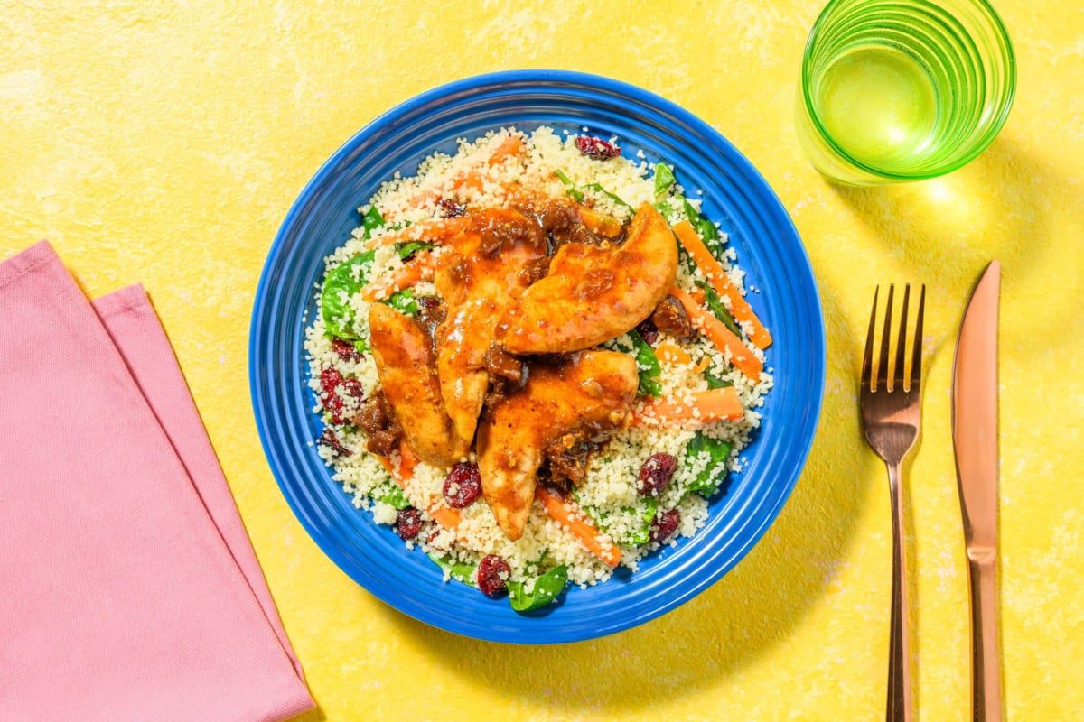 Moroccan-Style Chicken Breasts Bowls