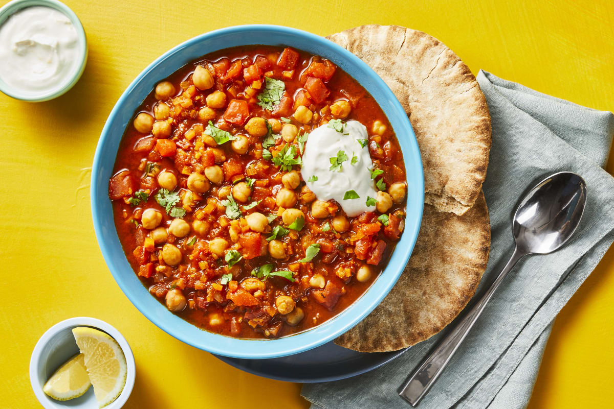 Moroccan-Style Chickpea & Tomato Stew