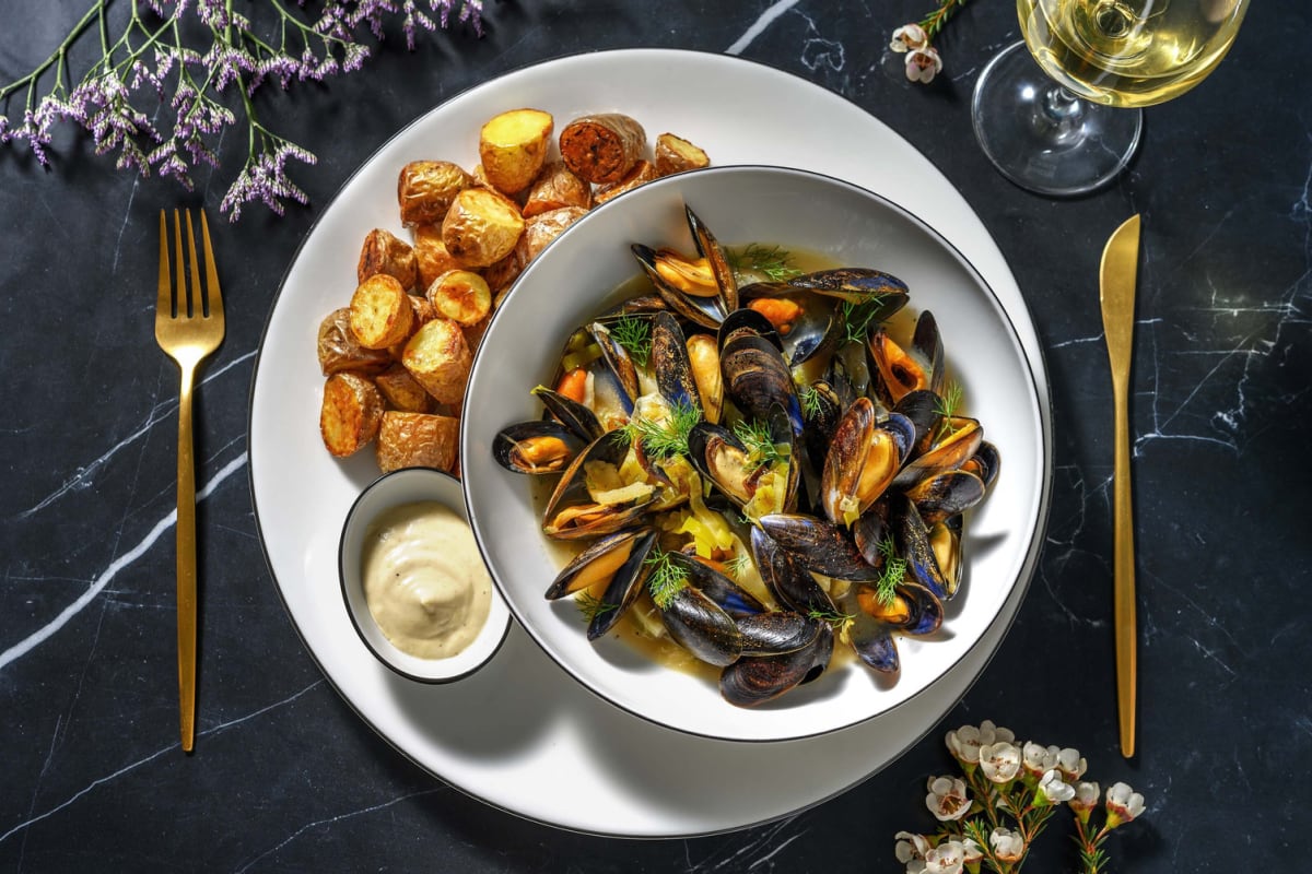 Moules précuites et grenailles