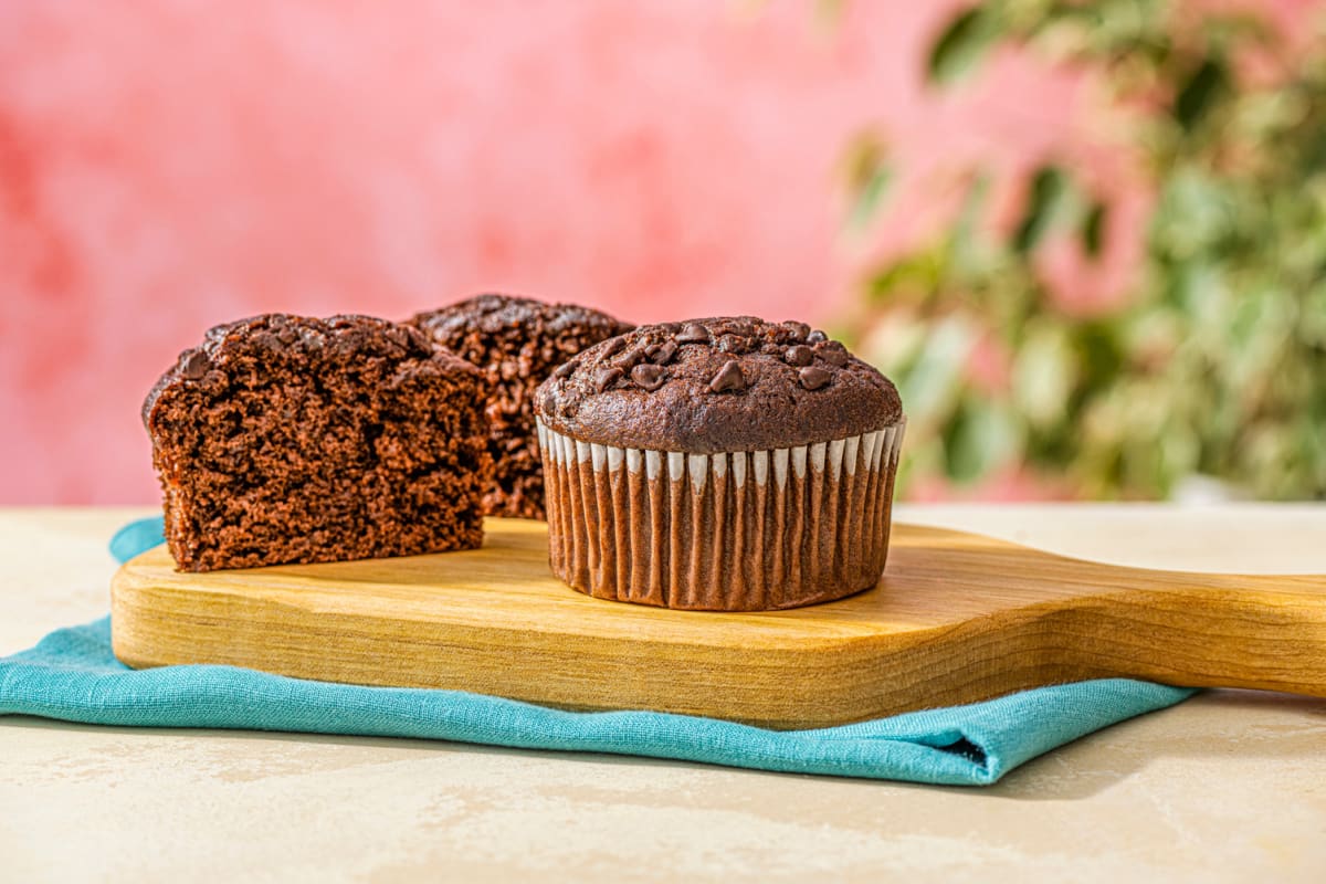 Muffins aux doubles pépites de chocolat