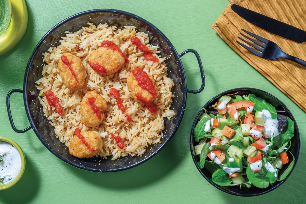 Mumbai Chicken Rissoles & Brown Rice