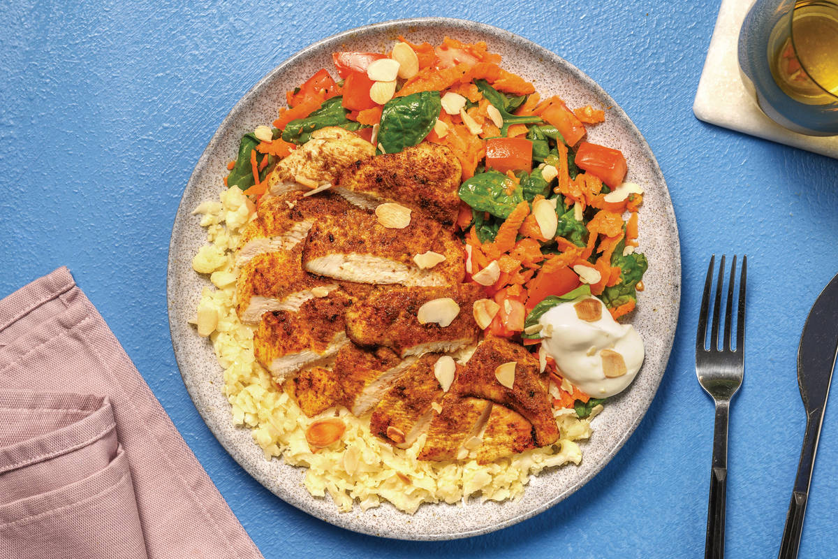 MumbaiSpiced Chicken & CauliRice Recipe HelloFresh