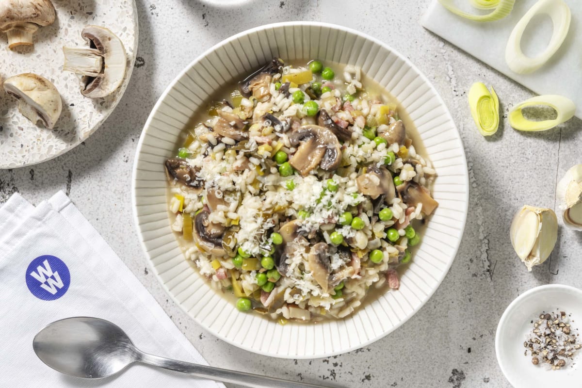 Mushroom and Bacon Risotto