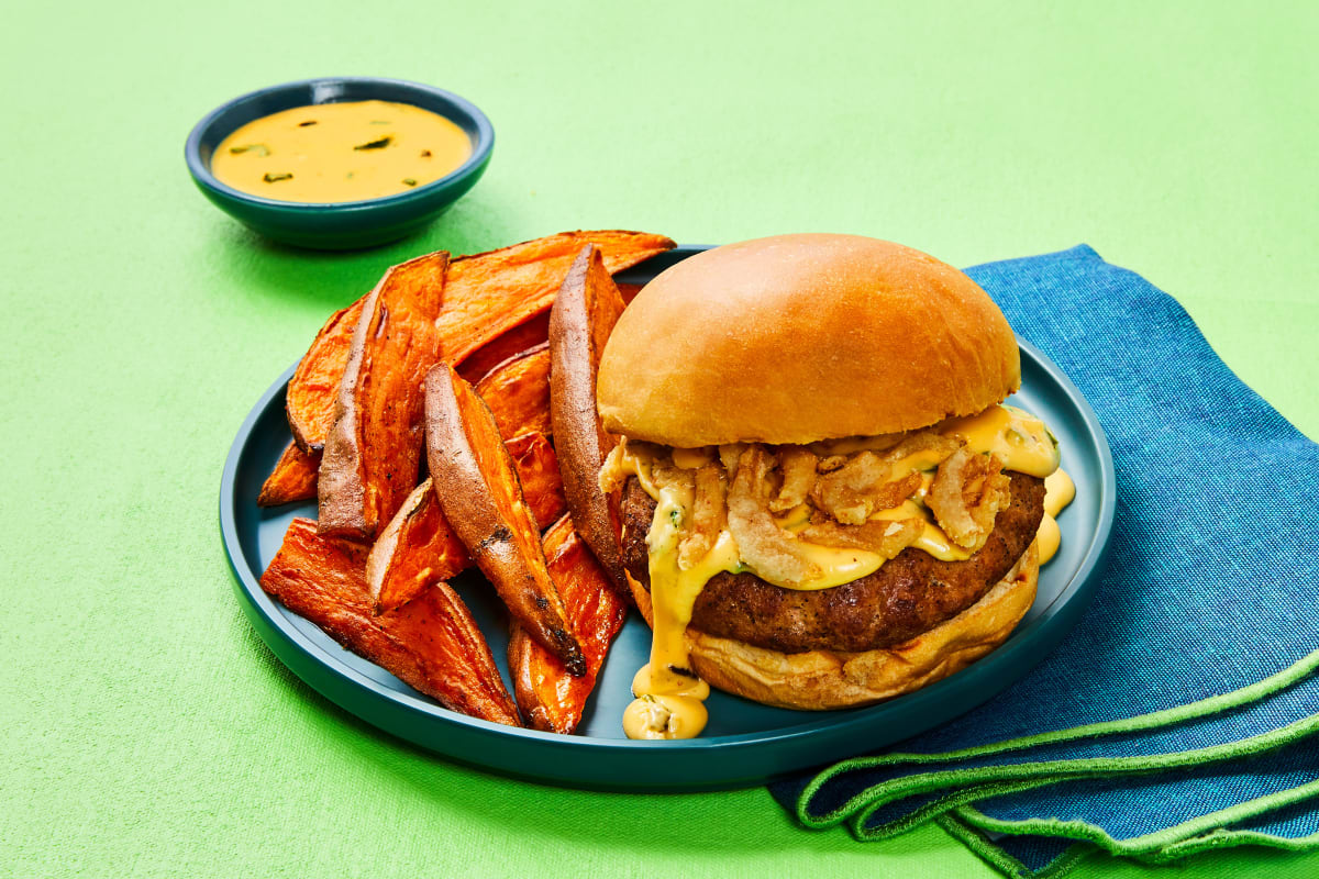 Nacho Pork Burgers