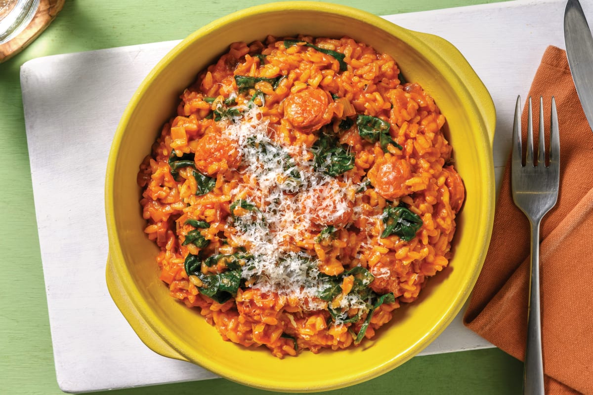 Nan's Easy Chorizo & Veggie Risotto