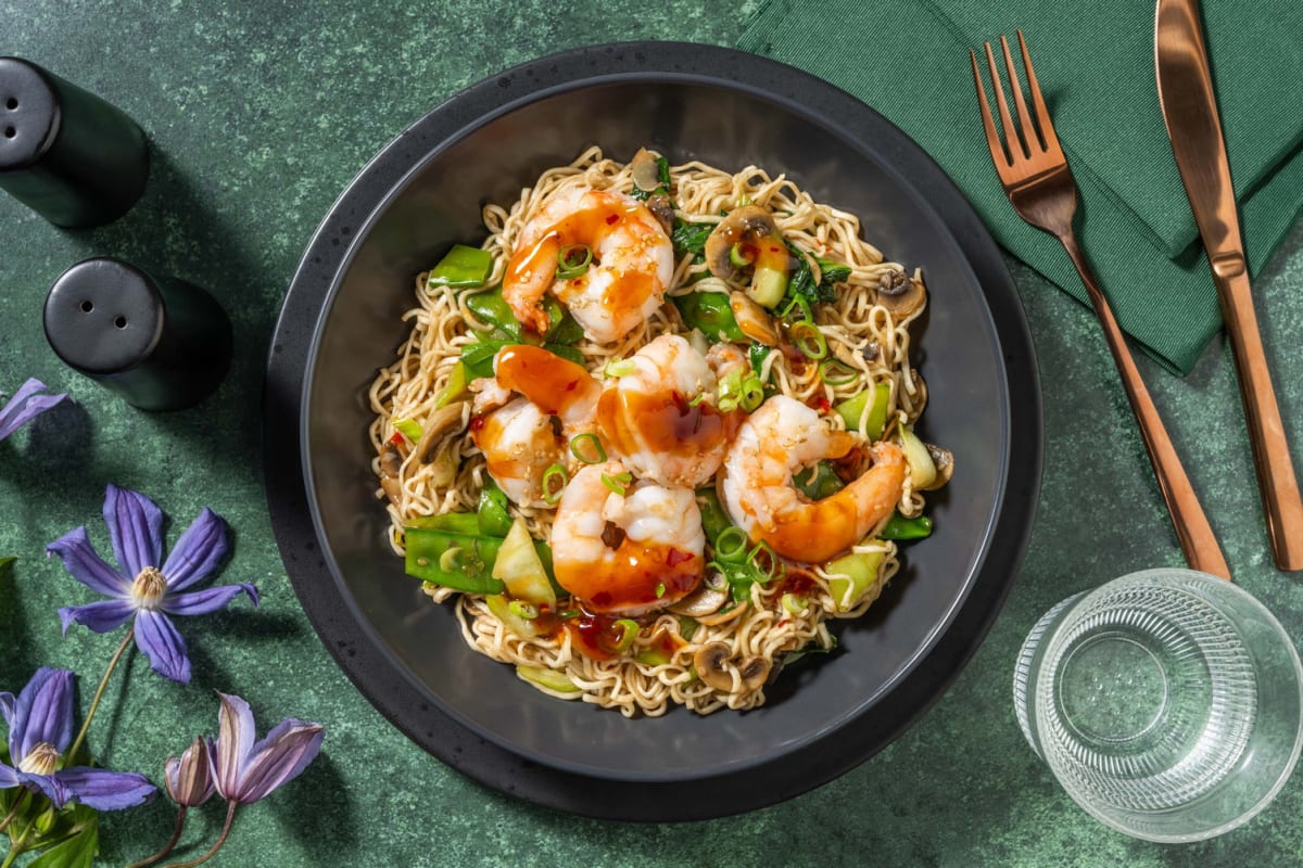 Jumbo Sesame Shrimp 'Longevity' Noodles