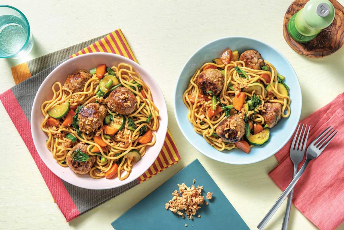 Garlic & Sesame Beef Noodles