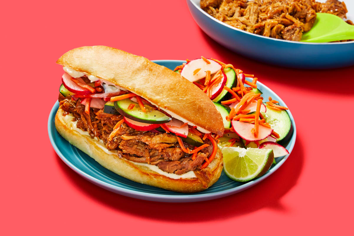 One-Pan Pulled Pork Banh Mi